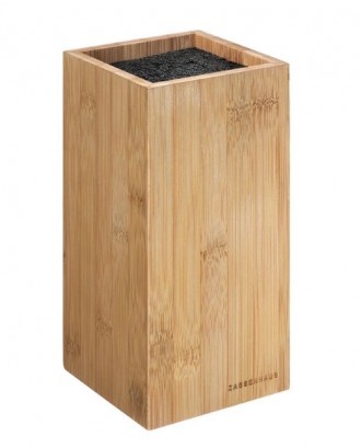 Bloc vertical pentru cutite, din lemn de bambus, cu insertie de peri - ZASSENHAUS